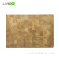 Tabla de corte de madera gruesa Extremo Madera de caucho de grano
